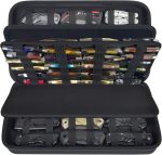 GWCASE 66+ Pocket Knife Storage Case for Folding Knives, Butterfly Knives | 88 Elastic Slots in Four Sizes, Hard EVA Protection for EDC Collectors, Fishing, Home Display, Camping and Travel, Black - Image 2
