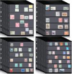 Gersoniel 30 Pieces stamp collecting supplies stamp collector pages Album sheets with Standard 9 Hole Binder Sleeves(4/5/6/7 Rows) - Image 2