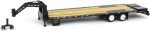 Greenlight 30390 Gooseneck Trailer - Black with Red and White Conspicuity Stripes (Hobby Exclusive) 1:64 Scale Diecast for Unisex Adult - Image 2