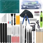 Gundam Tool Kit, 85 Pcs Professional Model Tool Kit for Gundam, Modeling Tools for Plastic Models, Gunpla Tool Kits for Adults, Model Building Tools Hobby Tools Craft Set for Repairing and Fixing - Image 2