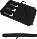 HERSENT Chef's Knife Roll Bag,Portable Travel Chef Knife Case Knife Bag Carrier Storage Bag with 4 Slots Best Gift for Pro Chef or Culinary Enthusiasts Men Women - Image 2