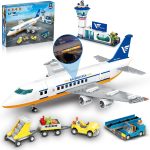 HOGOKIDS City Airport Airplane Building Set with LED Light, 901 PCS | City Airport Adventure, LED Light Feature, Rich Play Accessories, Great Gift for Adults Teens Boys Girls Age 6-12+ - Image 2