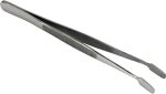 HTS 170C0 4.75" Curved Stainless Steel Stamp Tweezers - Image 2