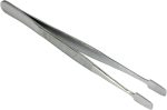 HTS 170S0 4.75" Straight Stainless Steel Stamp Tweezers - Image 2