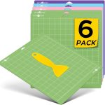 HTVRONT Cutting Mats 12"x12", 6 Pcs, Compatible with Cricut Maker/Explore | Standard Light Strong Fabric 4 Sticky Mats & Accessories, Compatible with Maker 4/3, Explore 5/4/3, Air 2/One, Vinyl Crafts - Image 2