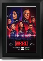 HWC Trading 9-1-1 Original Series Gifts Printed Signed Autograph Picture for TV Memorabilia Fans - 16" x 12" Framed - Image 2