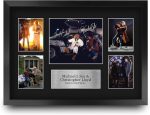 HWC Trading Michael J Fox & Christopher Lloyd Back to the Future 16 x 12 inch (A3) Printed Gifts Signed Autograph Presentation Display for Movie Memorabilia Fans - 16" x 12" Framed - Image 2