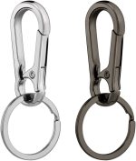 Hapeper Metal Keychains Keyring Key Chain Ring Holder Organizer for Home Car Keys, Key Finder, 2 Pieces - Image 2