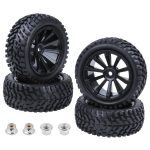 HobbyPark Outer Diameter 2.99 inch / 76mm Rubber RC Car Tires & Wheel Rims Foam Inserts 12mm Hex Hub (4-Pack) - Image 2