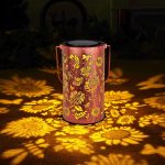 Homemory Gifts for Women, Sunflower Solar Lanterns Outdoor Garden Lights | Solar Lantern with Waterproof Metal Decoration, Led Glow for Garden Decor, Birthday Gifts for Grandma, Mom, Patio and Yard - Image 2