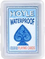 Hoyle Waterproof Clear Plastic Playing Cards 1 Deck Outdoor Pool | Flexible plastic resists bending and tearing, Rinse clean after use, Perfect for camping and beach games - Image 2