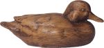 Hymmah Wooden Texture Duck Home Decor Statue Rustic Home Decorations for Living Room, Boho Sculpture Resin Animal Collectible Figurines for Indoor Decor - Image 2