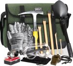 INCLY 15 PCS Geology Rock Pick Hammer Kit, Rock Hounding Equipment | 32oz Hammer,Gear Shovel,Musette Bag,Compass,Wooden Chisel,3PCS Digging Chisels Set for Rock Hounding,Gold Mining,Prospecting - Image 2