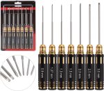 INJORA 7PCS 0.9 1.27 1.3 1.5 2.0 2.5 3.0mm HSS Steel Hex Screwdriver - Image 2