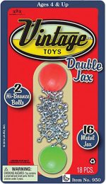 JA-RU Vintage Metal Jacks Game Set (1 Pk) 950-1B | Includes Two Bouncy Balls. Classic Family Retro Mini Jax Toy. Bulk Party Favor Stuffer. - Image 2