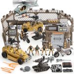JOYIN Military Base Toys Set Including Army Vehicles, Army Men Action Figures and Weapon Gear Accessories Military Combat Toys - Image 2