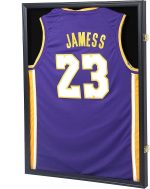 Jersey Frame Display Case, Large Lockable Shadow Box Sports Jersey Frame with UV Protection Acrylic and 2 Hanger for Baseball Basketball Football Soccer Hockey Shirt,Uniform, Graduates Black - Image 2