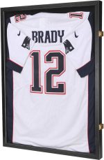 Jersey Wooden Frame Display Case -Shadow Box with 98% UV Protection Acrylic and Hanger for L or XL Baseball Basketball Football Hockey Sport Shirt and Uniform (Black, 1 Pack) - Image 2