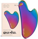 Kitsch Stainless Steel Guasha Tool for Face, Iridescent | Stainless Steel Gua Sha Facial Tools | Face Sculpting Tool and Double Chin Reducer, Neck & Lymphatic Drainage Massager - Image 2