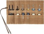 Knife Display Bag with 12 Slots Pocket Knives,Folding Knife Holder Organizer,Tactical Outdoor for EDC Mini Knife Bags,Knives Roll Collection Protector Bag - Image 2