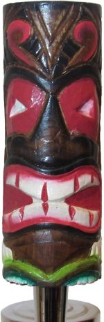 Kool Collectibles Hand Carved Wooden Tiki Beer Tap Handle Sports Bar Kegerator Breweriana Totem - Image 2