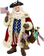 Kurt Adler 11 Inch Fabriché™ 250th Anniversary of America Musical Santa - Image 2