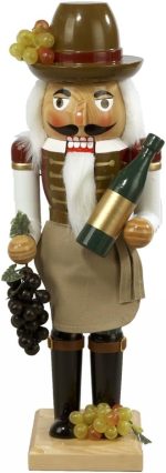 Kurt Adler 15-Inch Wooden Wine Grower Nutcracker - Image 2