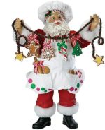 Kurt Adler Fabriche Christmas Chef Santa Figurine, 12-Inch - Image 2