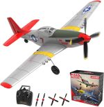 LEAMBE 4 Channel RC Plane, Ready to Fly Aerobatic Aircraft, Easy Control for Beginners, P51 Mustang RC Airplane Best Gift for Adults - Image 2