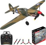 LEAMBE RC Plane 4 Channel Remote Control Airplane - Ready to Fly P-40 Warhawk RC Airplane for Beginners Adult with Xpilot Stabilization System & One Key Aerobatic - Image 2