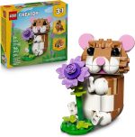 LEGO Creator 3 in 1 Cute Hamster with a Flower Building Toy for Girls & Boys, Ages 7+ - Kids Build a Hamster, Hedgehog or Eagle Animal Figure - Gift Idea for Birthdays - 31376 - Image 2