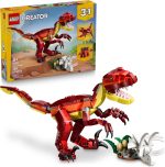 LEGO Creator 3 in 1 Fierce Dinosaur Building Toy for Boys & Girls, Ages 8+ - Gift for Birthdays - Kids Build 1 of 3 Prehistoric Animal Figures - 31379 - Image 2