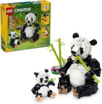LEGO Creator 3 in 1 Wild Animals Panda Family - Building Toy Kit for Kids with 3 Building Options, Panda, Penguin, or Orca - 8 Year Old Girl & Boy Birthday Gifts - 31165 - Image 2