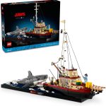 LEGO Ideas Jaws Set - Diorama Kit for Fans of the Classic Movie - Shark Toy - Movie Memorabilia Gift for Adults - Includes Orca Boat and Chief Brody, Hooper and Quint Minifigures - 21350 - Image 2