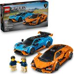 LEGO Speed Champions Lamborghini Revuelto & Huracán STO Car Toys - Building Toy for Pretend Play for Boys & Girls, Ages 10+ - Model Car Kit Display - Gift Idea for Kids - 77238 - Image 2