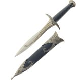 LKOQO 11" Fantasy Medieval Elvish Dagger. For Collection, Gift or Cosplay Renaissance Characters A Fair,Stainless Steel (Black) - Image 2