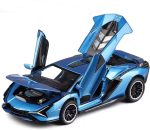 Lambo Toy Car Sian FKP3 Die-Cast Car Model with Lights and Sound Pull Back Toy Car for Boys Age 3 4 5 6 + Year Old (Blue) - Image 2