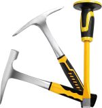Lasnten 3 Pcs Geology Rock Pick Equipment Kit 33 oz Hammer 12" Pick 12" Mason Concrete Chisels Tools for Geological Research Exploration, Rock Hounding, Stone Breaking, Prospecting, Mining(Yellow) - Image 2