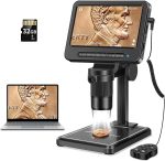 Leipan 1080P LCD Digital Microscope with 32GB SD Card, 5'' Coin Microscope | 5-inch IPS Screen,PC View,Photo/Video Capture,Compatible with Windows Mac - Image 2