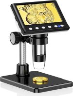 Leipan 4.3" Coin Microscope Coin Magnifier, 1980P HD Digital Microscope | Error Coin Magnifier with 8 LED Lights for Collectors, Compatible with Windows/Mac - Image 2