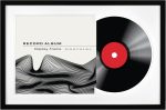 MCS Double Matted Record Album Frame, 1-Pack (16.5"x25") Black with White Mat - LP Vinyl Display, .75" Profile, Vertical & Horizontal Wall Hanging Frame for Records, Album Covers, Jackets - Image 2