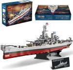 MISINI M6320 Military Series World War II Battleship Building Kit, 2228 Pieces USS Missouri Battleship, Toy Gift Ship Building Block Set for Adult Collection(Iowa-Class Warship) - Image 2