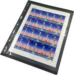 MUDOR 20 Sheets Stamp Pages for Collection Album Binder Book, 1 Pocket | Holds 40 Stamps, Stamp Sleeves for Collectors ,Stamp Collecting Supplies,Professional Pack - Image 2