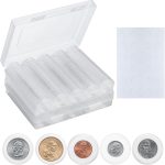 MUQING 240 PCS 30mm 5 Size Plastic Coin Capsule Holder | Protect Gasket Coin Case for Collectors, Round Coin Collecting Supplies with Storage Box - Image 2