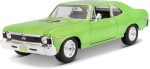 Maisto 1:24 Scale 1970 Chevrolet Nova SS Diecast Vehicle (Colors May Vary) , Green - Image 2
