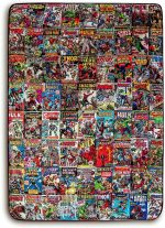 Marvel Comics Oversized Fleece Throw Blanket With Spider-Man, Captain America, Black Panther, More | Superhero Geeky Home Decor | Soft And Cozy Sherpa Blanket | 54 x 72 Inches - Image 2