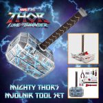 Marvel Mighty Thor's Hammer Mjolnir 91-Piece Tool Set, All-In-One Kit | Gadgets Include Screwdrivers, Wrench, Hammer, Pliers, Hook Sets, and More - Image 2