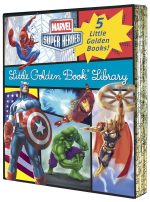 Marvel Super Heroes Little Golden Book Library: 5-Book Boxed Set: Spider-Man, Hulk, Iron Man, Captain America, The Avengers - Image 2