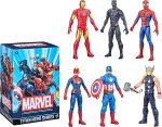 Marvel Titan Hero Series Action Figure Multipack, 6 Action Figures, 12-Inch Toys, Inspired By Marvel Comics, For Kids Ages 4 And Up (Amazon Exclusive) - Image 2