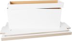 Max Protection Comic Book Long Box - 5 Count Storage Boxes | White Corrugated Cardboard, 200 lb Test, Stackable, Removable Lid, Made in USA, Comics and Magazines - Image 2